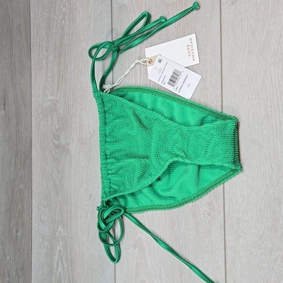 NWT Good American Women Summer Green Side Tiny Ties swim bottom sz 3/4 L/XL - Picture 3 of 10
